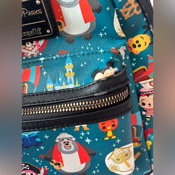 Loungefly Multicolor Character Backpack - Picture 8 of 10